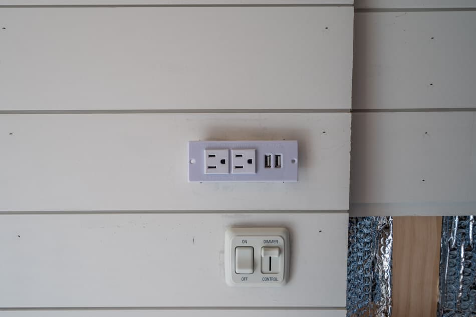 Shiplap electrical outlets