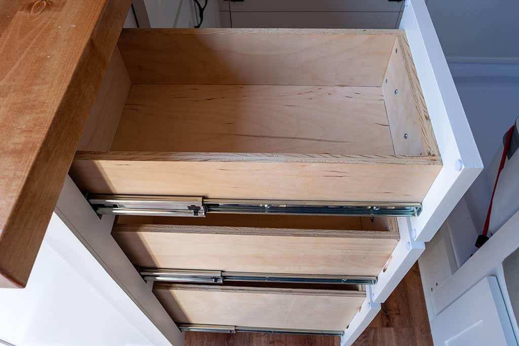 Top drawer in kitchen