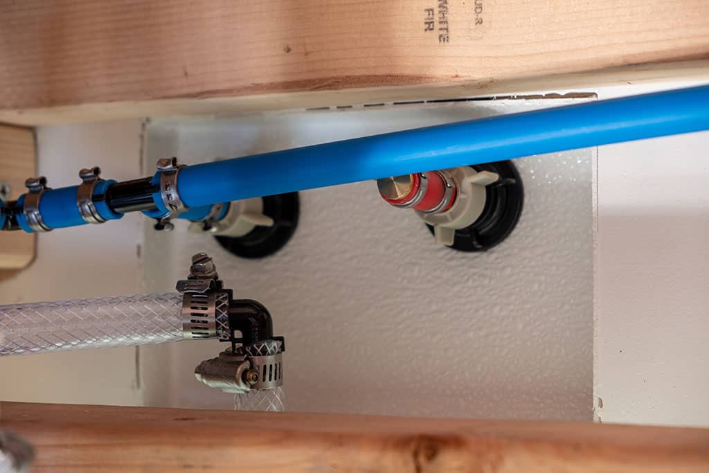 Shower plumbing connections