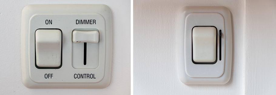Dimming light switches
